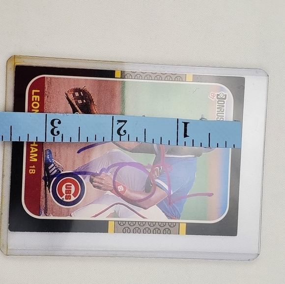 Leon Durham Autographed Signed Baseball Card 1987 Donruss #242 - Picture 7 of 9